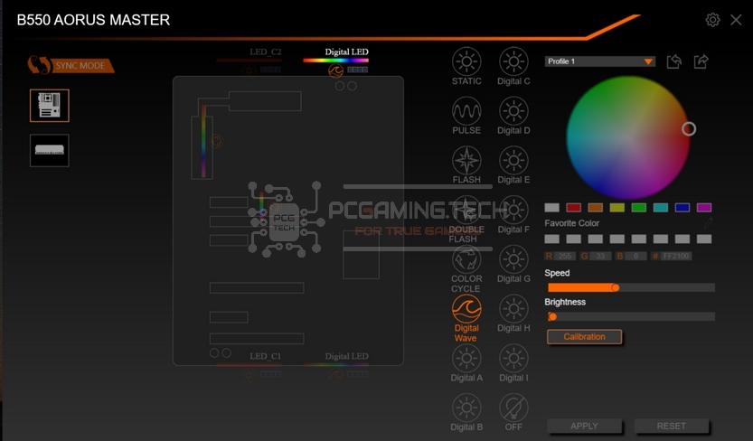 arctic p12 pwm pst argb 0db colour control rgb fusion 2 gigabyte