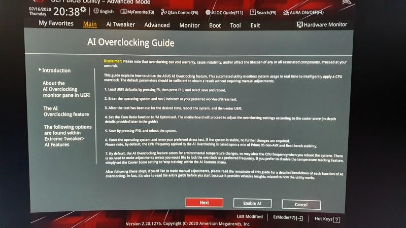 asus ai overclocking bios