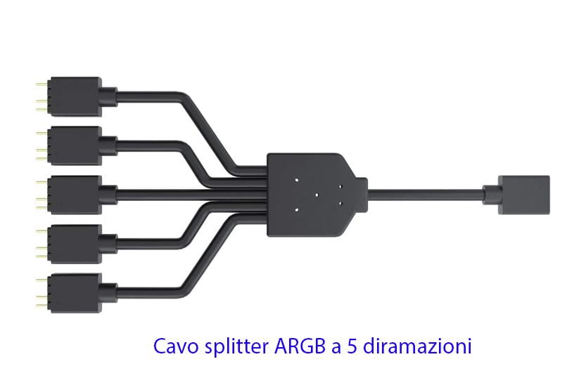 cavo splitter argb 3 pin coolermaster