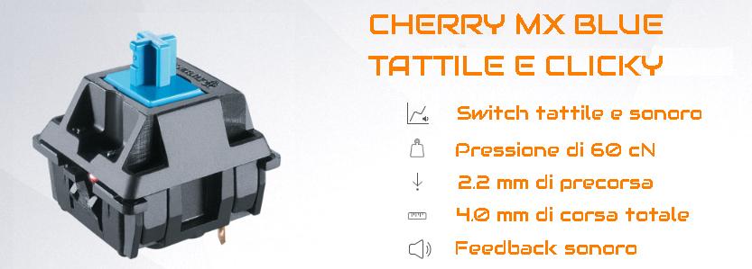 CHERRY MX BLUE TATTILE CLICKY SWITCH