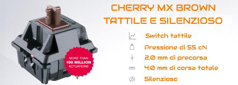 Cherry MX Brown switch tattile