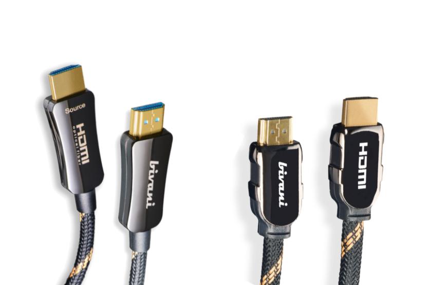 hdmi cavi bivani fibra ottica