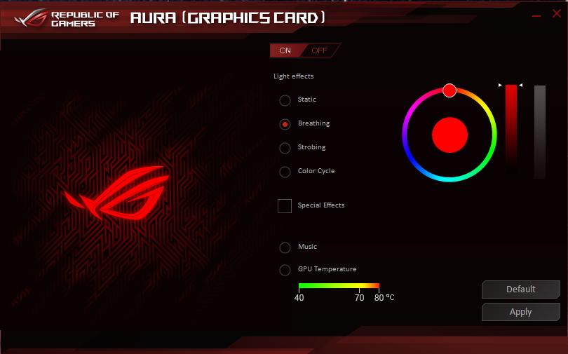 ROG STRIX RX5600XT O6G GAMING ASUS Aura Sync RGB