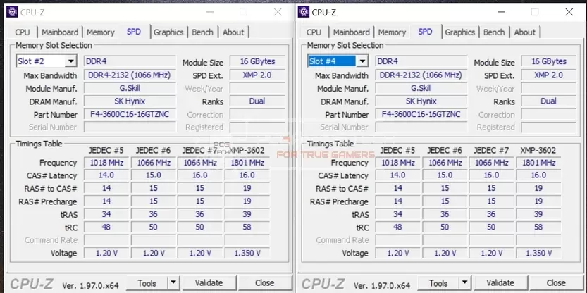 tabella spd xmp memoria ram