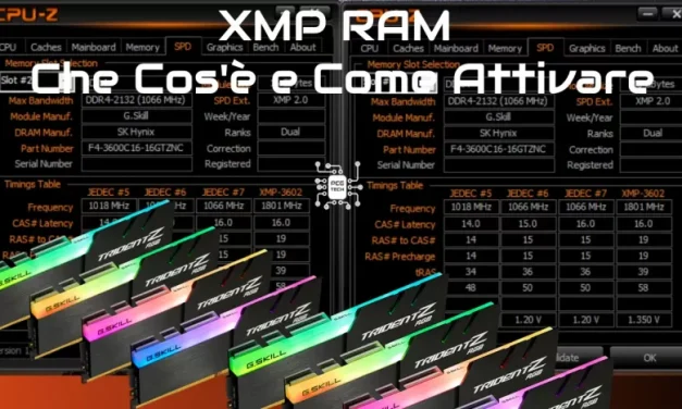 XMP RAM: Che Cos’è e Come Attivare