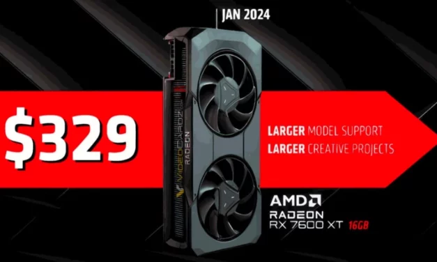 CES 2024: AMD presenta la Radeon RX 7600 XT 16 GB