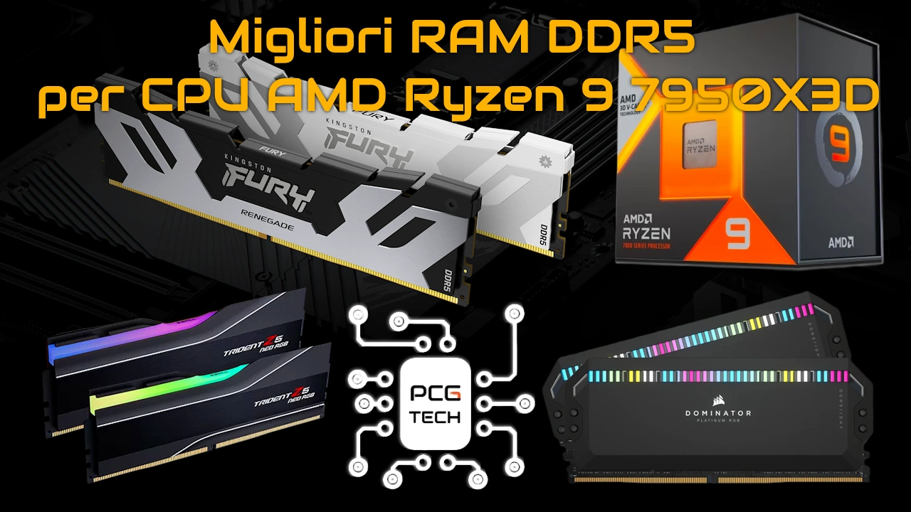 Migliori RAM DDR5 per CPU AMD Ryzen 9 7950X3D