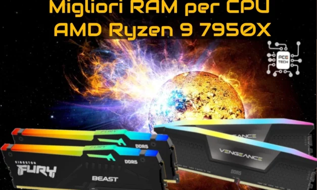 Migliori RAM DDR5 per CPU AMD Ryzen 9 7950X: Guida all’acquisto