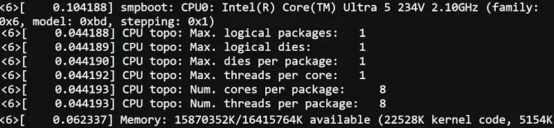 Specifiche Intel Core Ultra 5 234V leakato