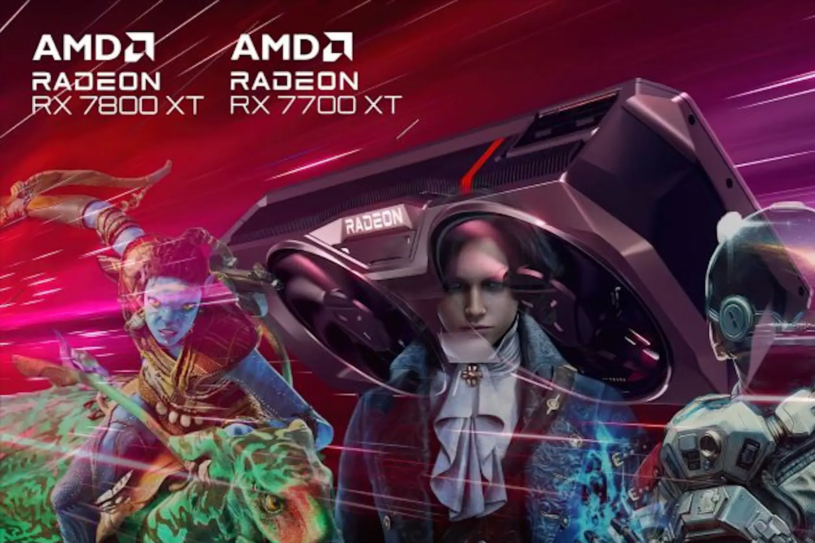 copertina 2 giochi in bundle con AMD radeon rx 7700 xt e rx 7800 xt