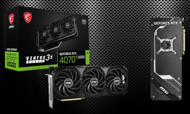 MSI GeForce RTX 4070 Ti SUPER Ventus 3X Black: Prestazioni Potenti e Design Elegante