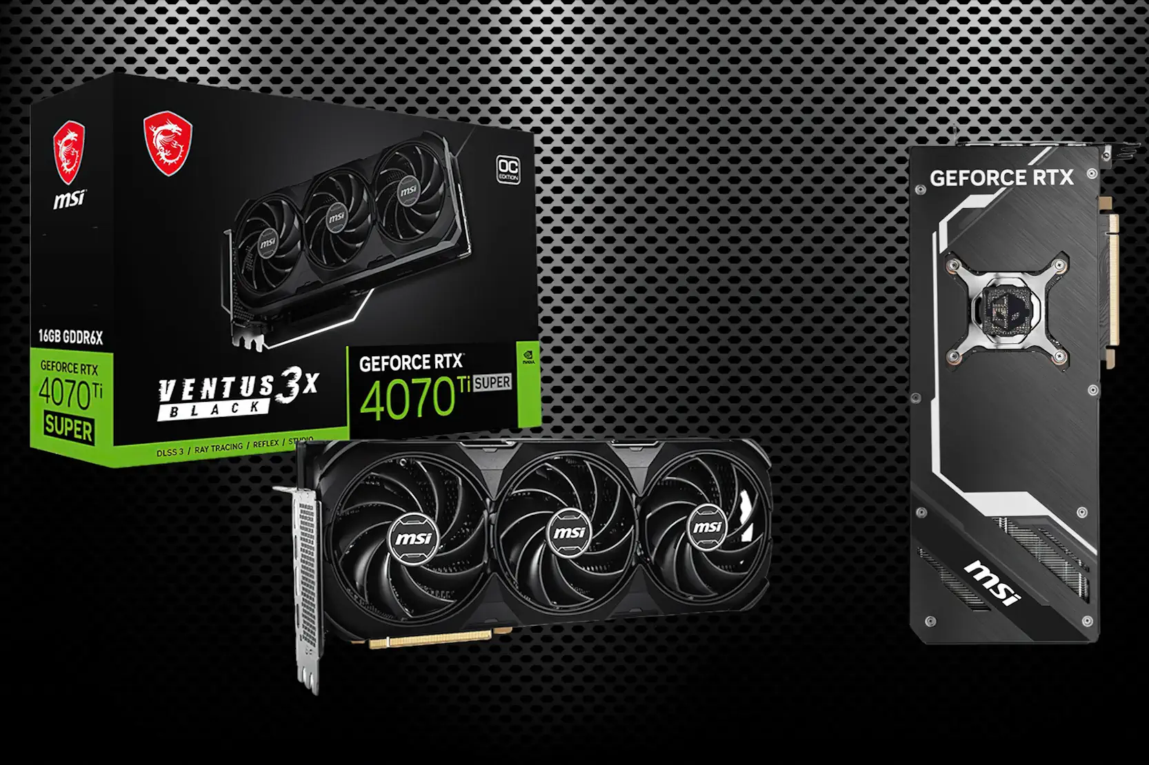 MSI GeForce RTX 4070 Ti SUPER Ventus 3X Black: Prestazioni Potenti e Design Elegante