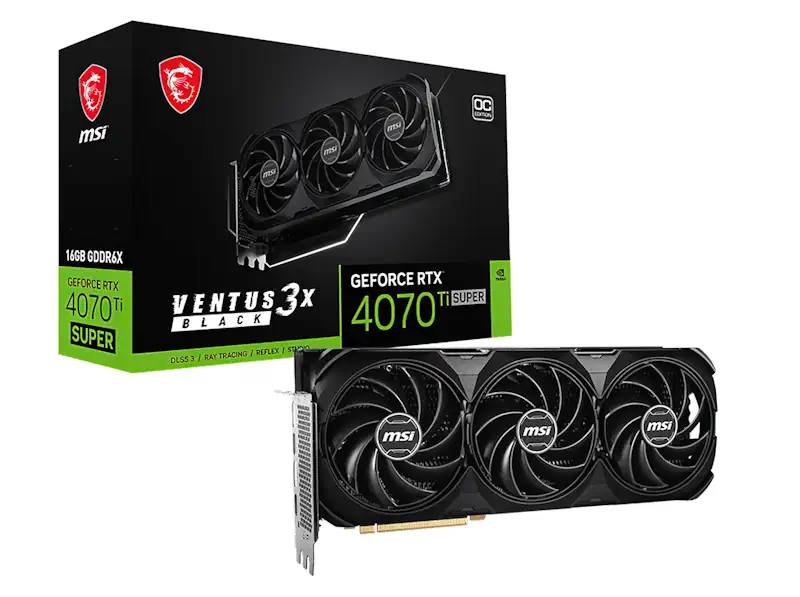 MSI rtx 4070ti super black 3x ventus