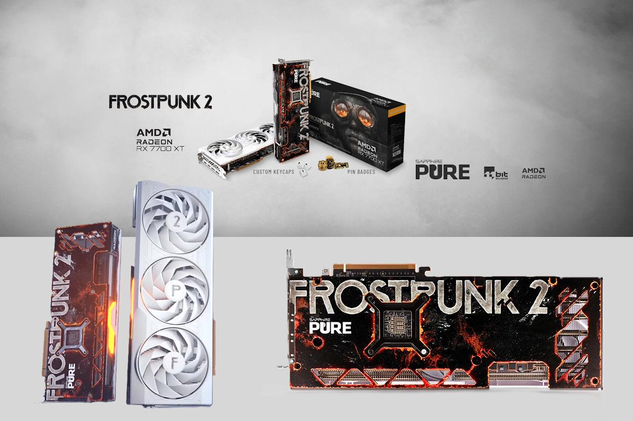 Sapphire PURE AMD Radeon RX 7700 XT 12 GB Frostpunk 2 Edition disponibile a 439 dollari