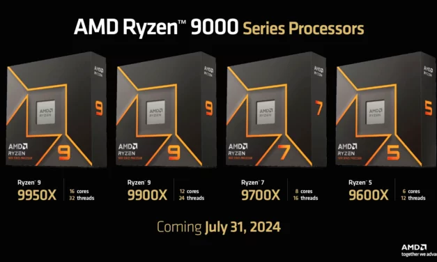 Svelati i prezzi delle nuove CPU AMD Ryzen 9600X, 9700X e 9900X