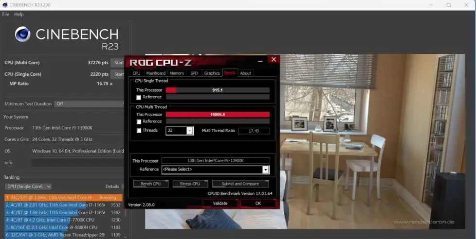 CInebench r23 i9 13900k patch 0x12b