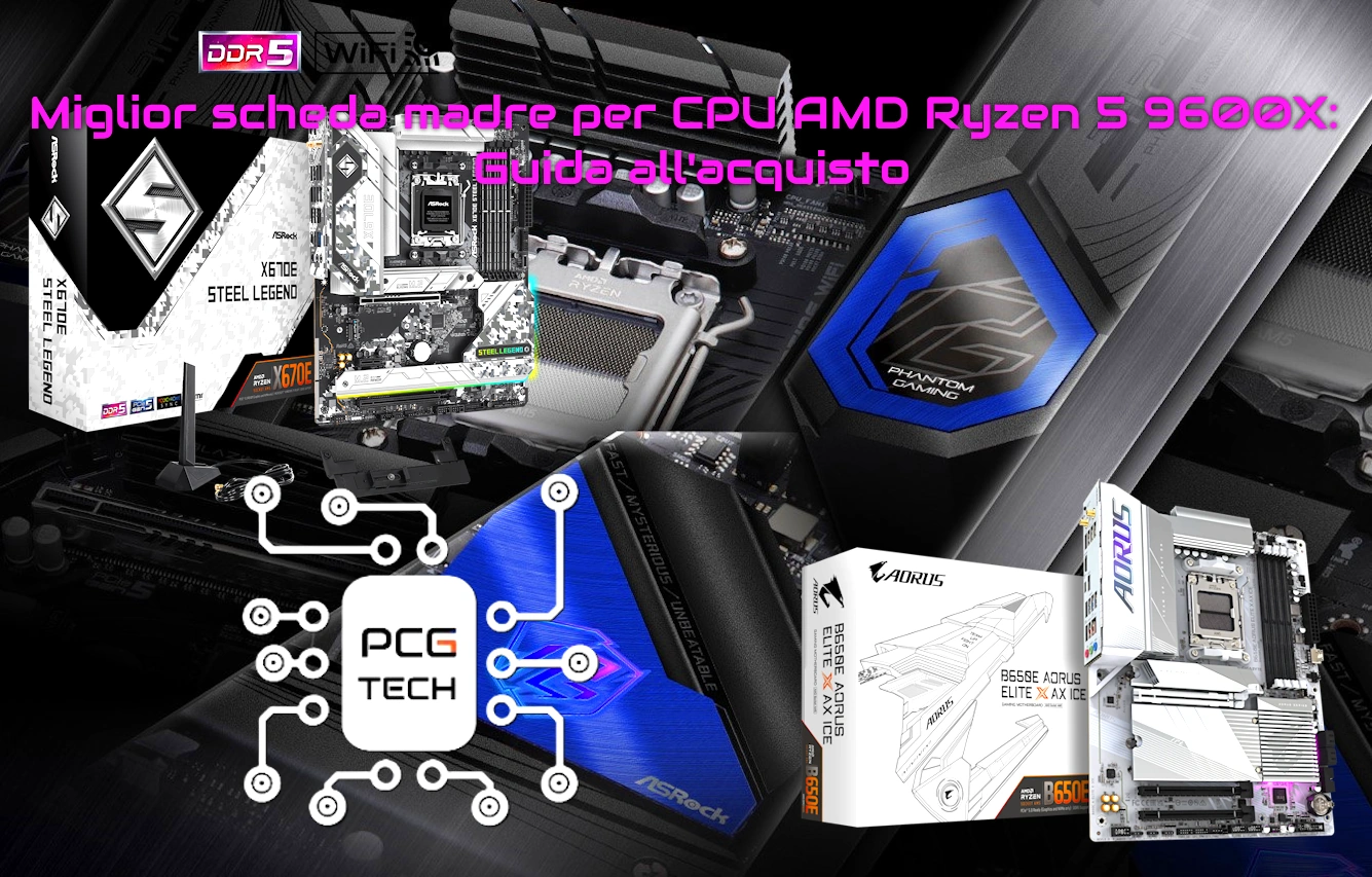 Miglior scheda madre per CPU AMD Ryzen 5 9600X Guida all'acquisto