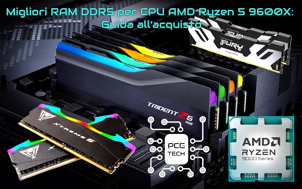 Migliori RAM DDR5 per CPU AMD Ryzen 5 9600X Guida all'acquisto