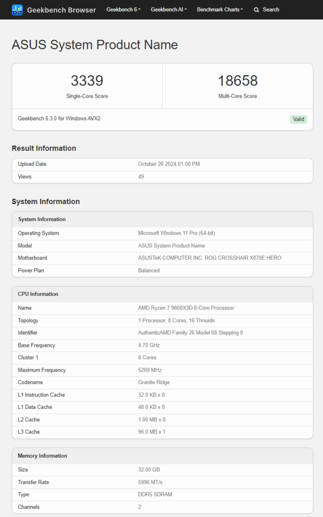 AMD Ryzen 7 9800X3D 3D V-Cache