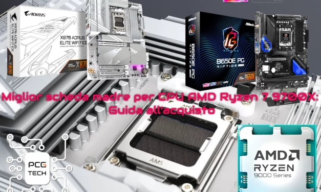 Miglior scheda madre per CPU AMD Ryzen 7 9700X: Guida all’acquisto