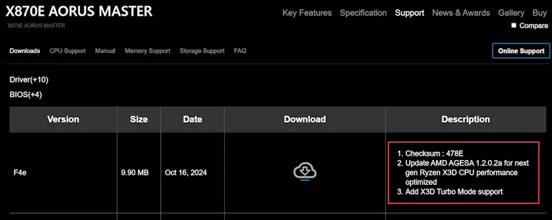 updatre firmware scheda madre gigabyte agesa