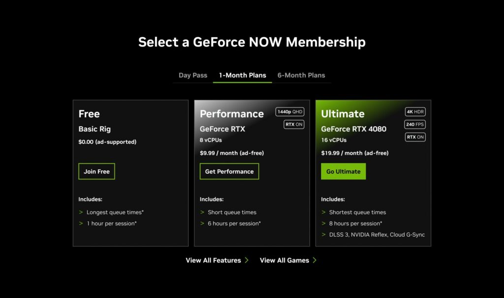 nvidia geforce now membership