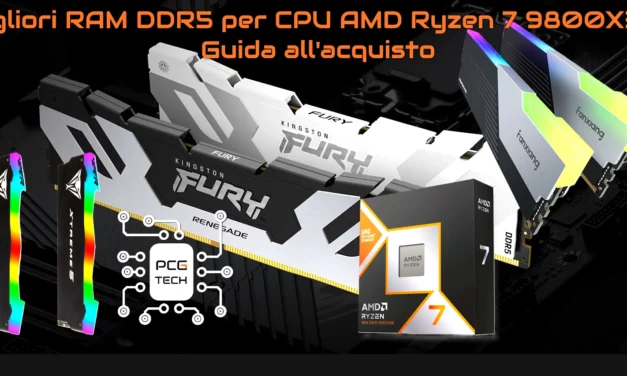 Migliori RAM DDR5 per CPU AMD Ryzen 7 9800X3D: Guida all’acquisto