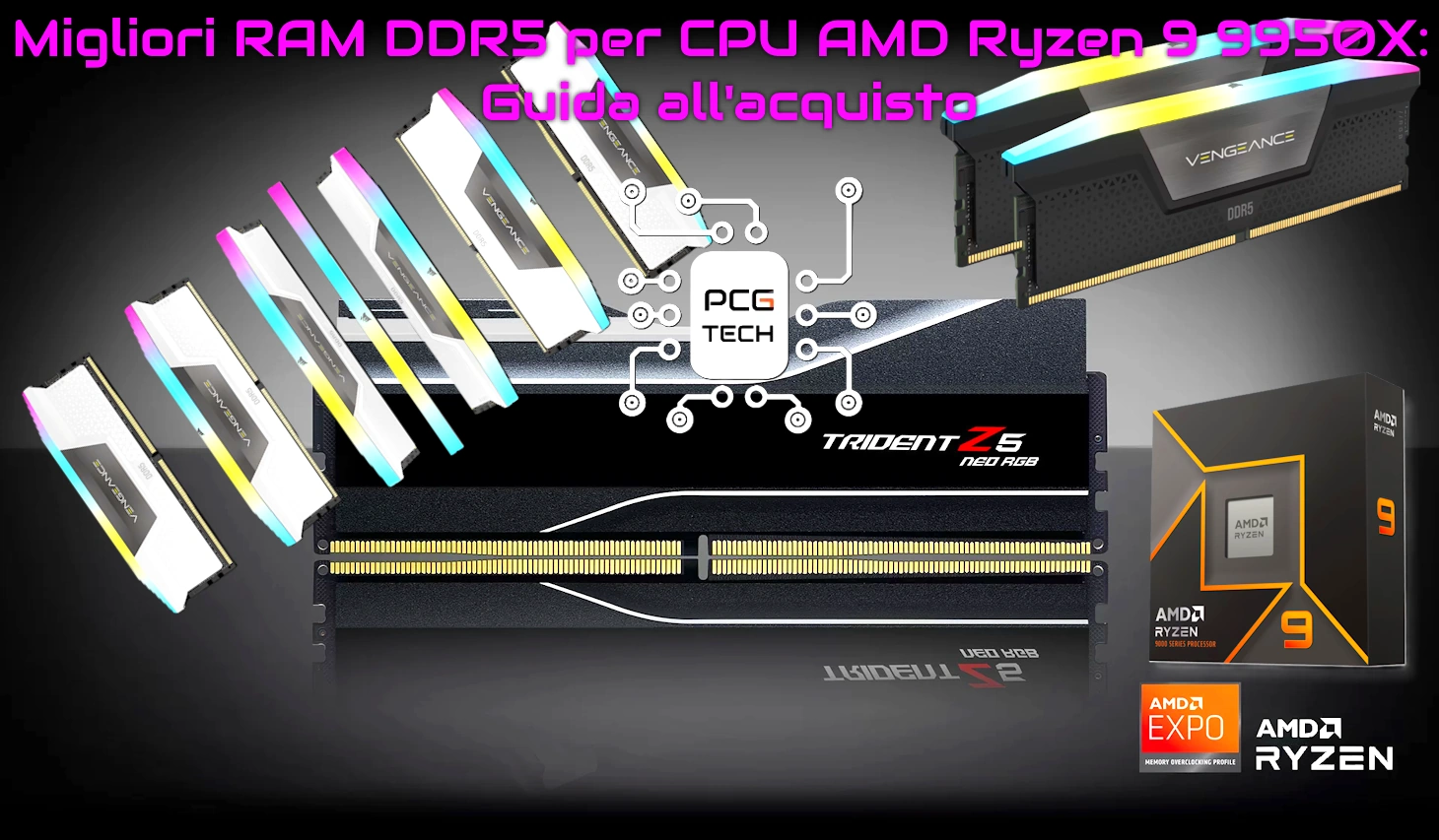 Migliori RAM DDR5 per CPU AMD Ryzen 9 9950X Guida all'acquisto